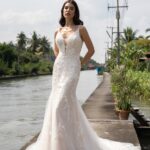 luxe fit and flare trouwjurk van Amelie