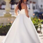 Mikado trouwjurk 26304 van Tres Chic strapless top